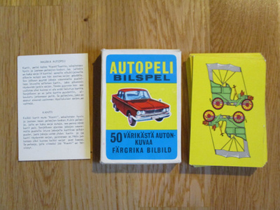 AUTOPELI - BILSPEL 50 VÄRIKÄSTÄ AUTONKUVAA 1960-l autokuva
