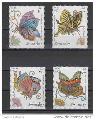 (S0414) SOMALIA, 1997 (Butterflies). Mi ## 636-639. MNH**
