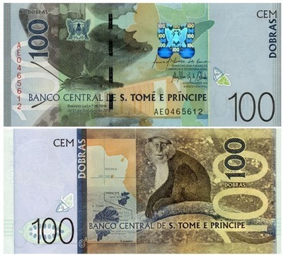 Sao Tome and Principe 100 Dobras 2016 (2018) UNC uusi sarja