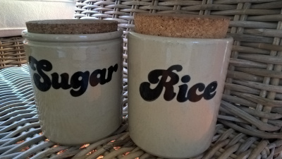 Kannelliset Säilytyspurkit / Sugar and Rice - 2 kpl