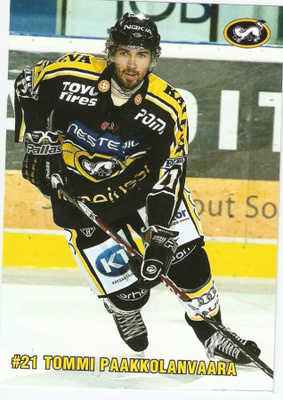Oulun Kärpät TOMMI PAAKKOLANVAARA Postikortti