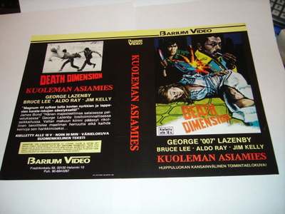 Vhs kansipaperi Fix - KUOLEMAN ASIAMIES - DEATH DIMENSION