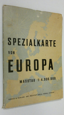 Spezialkarte von Europa : masstab 1:4.000.000