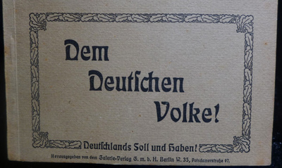 Postikortti vihko 10 korttia saksa 1918 luku