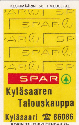 Kyläsaari, Kyläsaaren Talouskauppa, SPAR   4/15