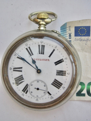 VANHA Taskukello Regulateur 1800-l ISO PAKSU UPEA