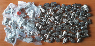 100 kpl RF Liittimiä / Adaptereita (BNC, UHF, N) UUSIA
