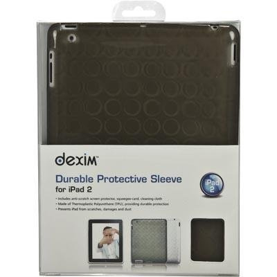 Dexim iPad 2/3/4 silikonikuori, suojakelmu, musta tai valk.