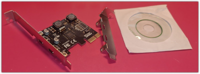 PCIE-kortti kahdella Type-C-liittimellä #30330