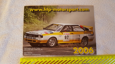 Harri Tikkinen Audi quattro A2 20 V Turbo  Postikortti* ev