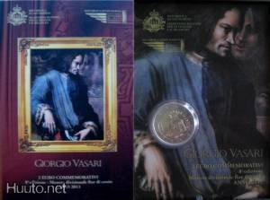 San Marino 2 euron erikoiskolikko 2011 "Giorgio Vasari"