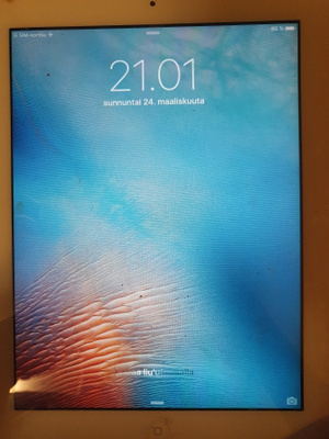 Valkoinen harmaa Apple iPad Model A1396 tablettitietokone