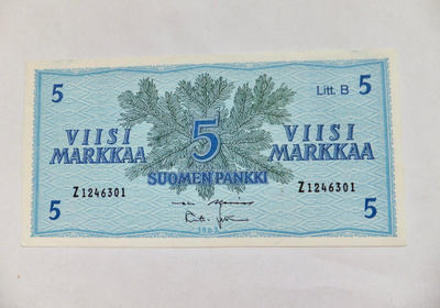 5 mk 1963 Litt B Z-sarja PAKKASILEÄ