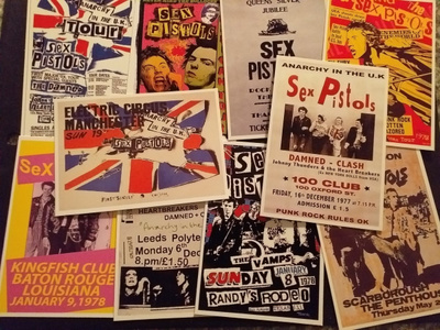 SEX PISTOLS --- postikorttisetti 10kpl-- 9.5cm x 13.5cm   #1