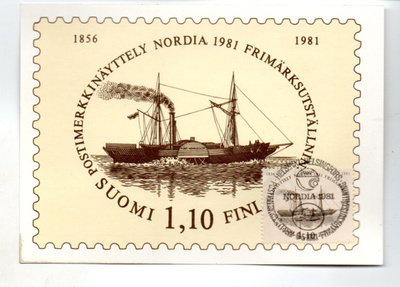 Nordia 1981: Erikoisleima6.5.1981 postimerkkikortilla