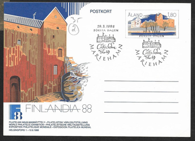 Ahvenanmaa - Ehiö FDC 29.3.1988