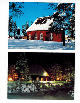 Kirkkokortti - Jokkmokk Gamla kyrkan