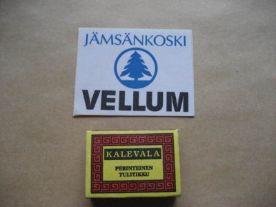 VANHA TARRA JÄMSÄNKOSKI VELLUM YHTYNEET PAPERITEHTAAT