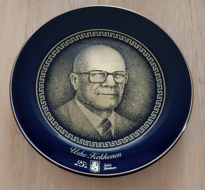 Presidentti seinälautanen Arabia Urho Kekkonen UKK