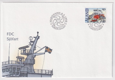 FDC Åland: Merenkulku 8.5.1998 (Pohjola)