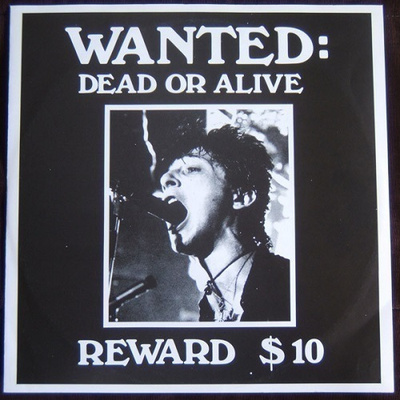 JOHNNY THUNDERS wanted dead or alive reward $10 1982  uk/swe