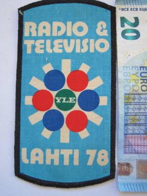 VANHA Kangasmerkki Radio TV Hiihto MM-kisat Lahti 1978