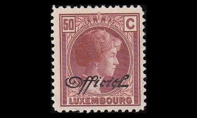 Luxemburg 161 ** Virkamerkki 50 C (1928)