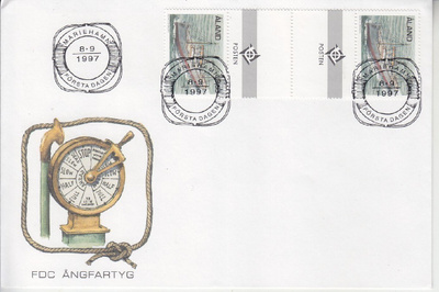 Åland FDC  LaPe 132 välilöparilla