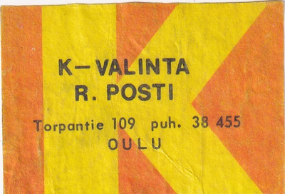 Oulu. R. Posti  , K  Valinta   5/14