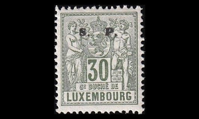 Luxemburg 43B ** Virkamerkki 30 C (13½) (1882)