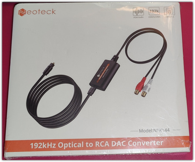 Neoteck 192kHz digitaali-analogi-muunnin, naaras RCA #30225