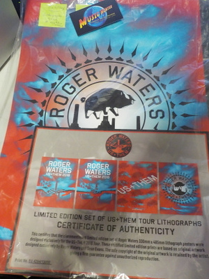 ROGER WATERS - US + THEM KIERTUE 4kpl LITOGRAFIA SETTI (W)
