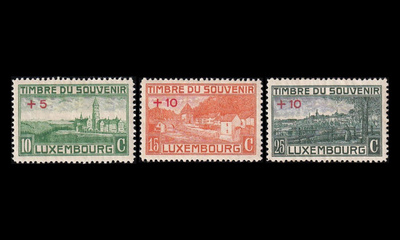 Luxemburg 137-9 * Sotamuistomerkit (1921)
