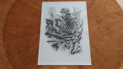Jatkosota Vartiomies Sotapiirros Lindeberg 1942
