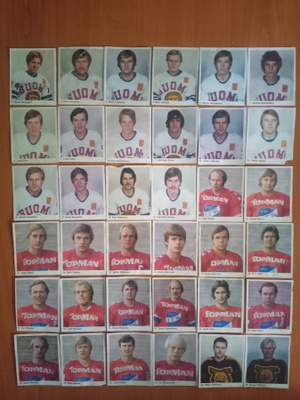 1978-79 SM-Liiga Kiekkoilijat kuvina alk. 0,50€ kpl