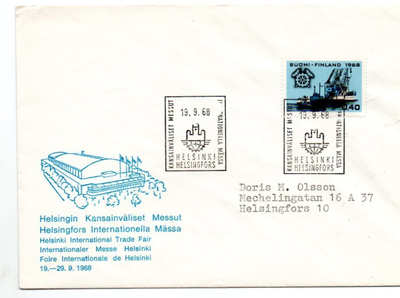 Helsinki: Kansainväliset messut (erikoisleima 19.9.1968)