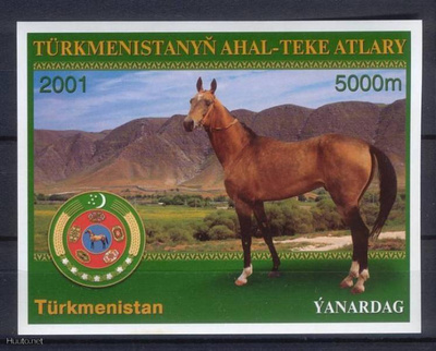 TURKMENISTAN hevoset pienoisarkki