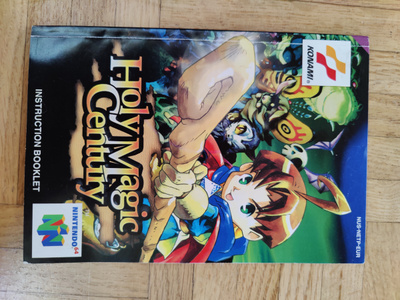 Holy Magic century ohjekirja N64