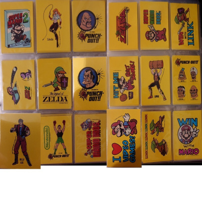 1989 Topps Nintendo Game Tip Stickers+scratch-off game cards