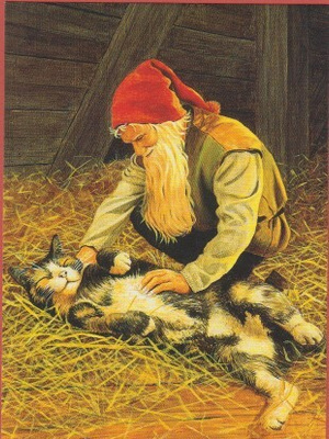 Jan Bergerlind Tonttu ja kissa