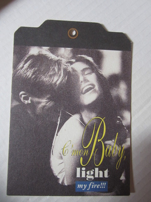 Kortti / Label Cards / R. Lang C'mon baby light my fire