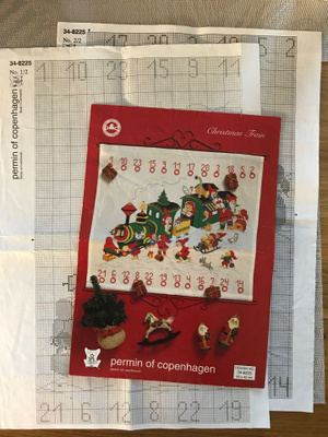 Ristipistomalli / kirjontamalli joulukalenteri