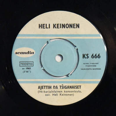 Single: Keinonen, Heli - Ajettih Da Tšiganaiset / Ruskie ...