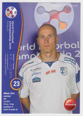 Mikael Järvi - mainoskortti