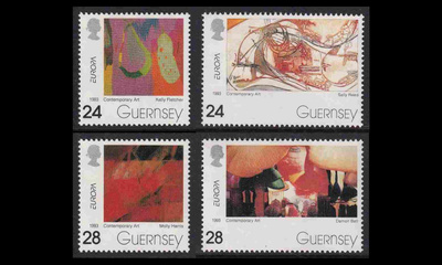 Guernsey 608-11 ** Europa nykytaide (1993)