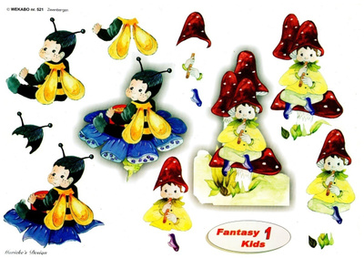 3D  "°SATUMAAILMAN PIKKU-ASUKKAAT"° /Fantasy Kids