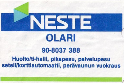 Olari,  NESTE  3/8
