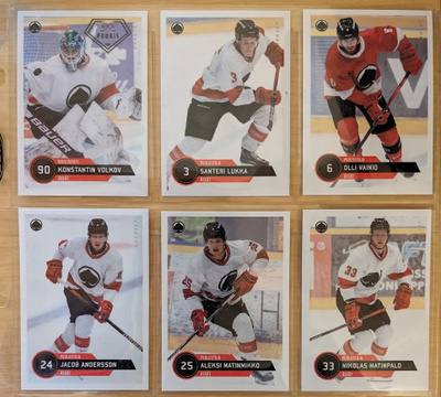 2021-22 Cardset Series 1 Ässät Team Set 12 korttia (169-180)
