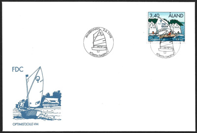 FDC Åland 1995 Optimistijollien MM-kisat  LaPe ÅL 104