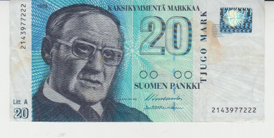 20 markan seteli 1993